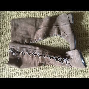 Restricted -Suede -Lace up boots Size 8.5